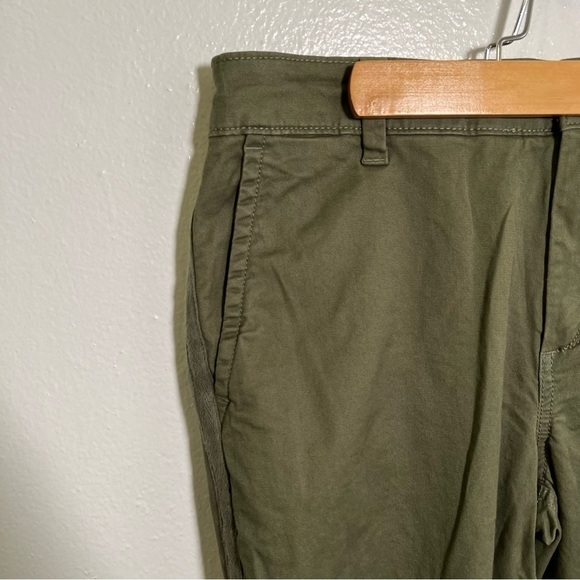 Gap Relaxed Girlfriend Twill Pant Clover Green 6 - Picture 5 of 13